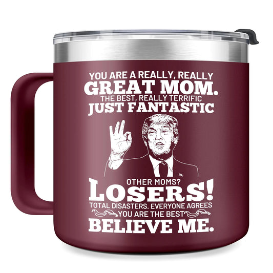 Nudida Gifts for Mom Mothers Day Christmas Mom Birthday Gift From Daughter Son Ideas Funny Wife Mommy Mama Present Cool Mug Cup