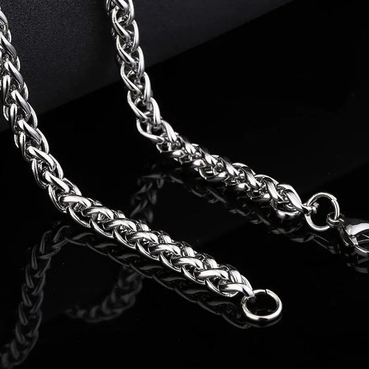 Beier Men's Fashion Titanium Steel Chain Necklace