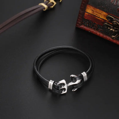 Stylish Vintage Multi-Layer Handmade Leather Bracelet