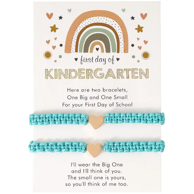 Hand-Woven Golden Love Couple Bracelet