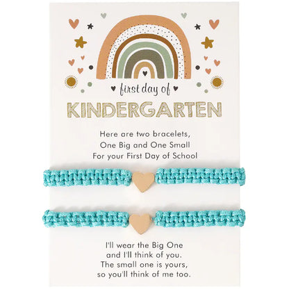 Hand-Woven Golden Love Couple Bracelet