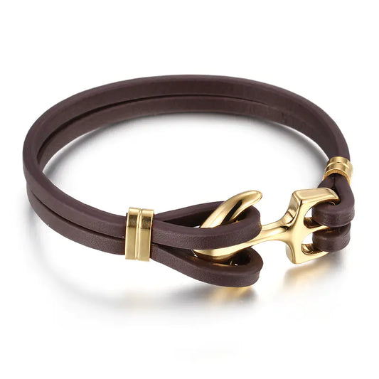 Stylish Vintage Multi-Layer Handmade Leather Bracelet
