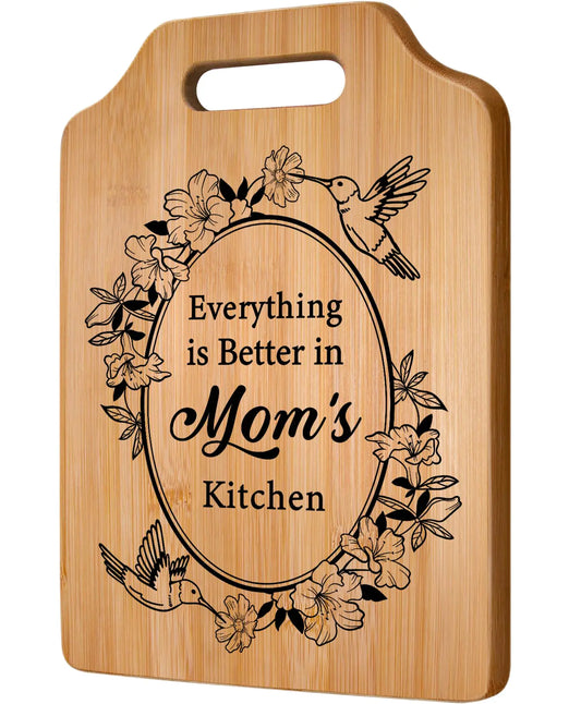 Milcier Gifts for Mom Birthday Gifts for Mom - Unique Cutting Board - Best Mom Mothers Day Gifts from Son Daughter Christmas Gifts for Mom Mother Gift Ideas