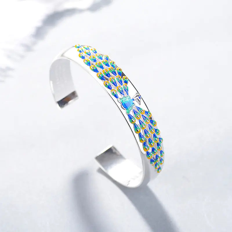 Peacock Six-Character Mantra Bracelet