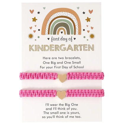 Hand-Woven Golden Love Couple Bracelet