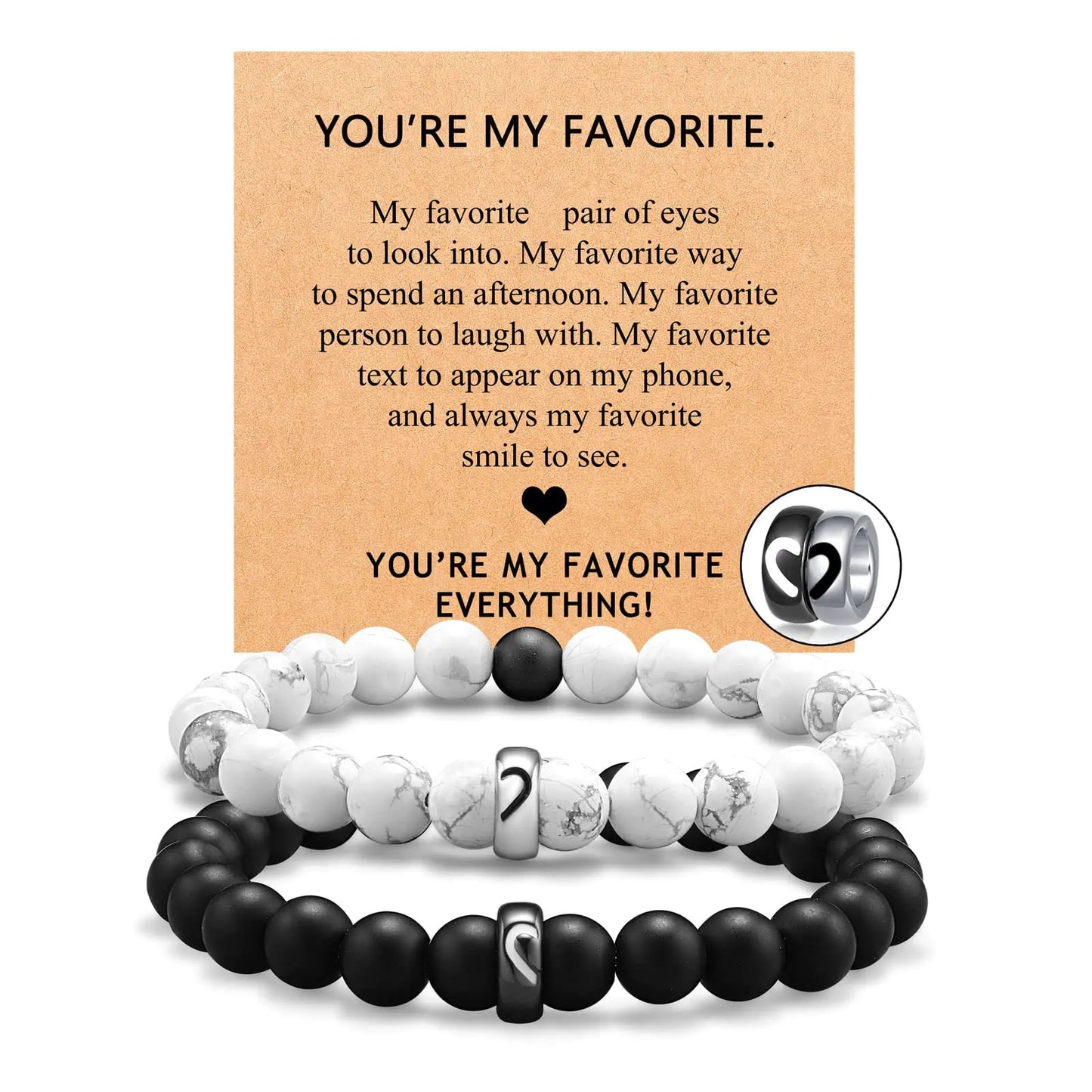 Stainless Steel Couple Bracelet with Love Lettering