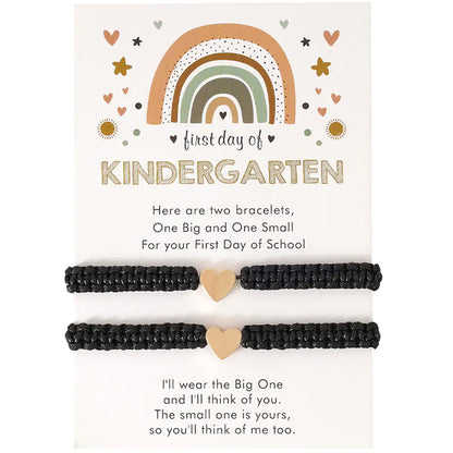 Hand-Woven Golden Love Couple Bracelet