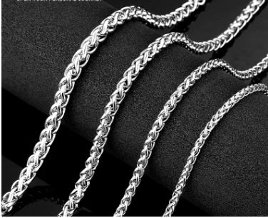 Beier Men's Fashion Titanium Steel Chain Necklace
