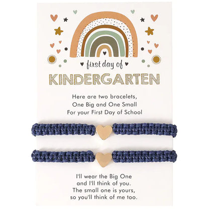 Hand-Woven Golden Love Couple Bracelet