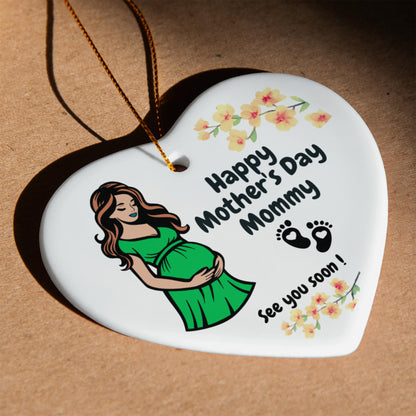 Mom to Be Ornament - First Mothers Day Gift from Baby Bump - Mother to Be Gift from Baby - Expecting Mothers Day Gift - Pregnancy Ornament