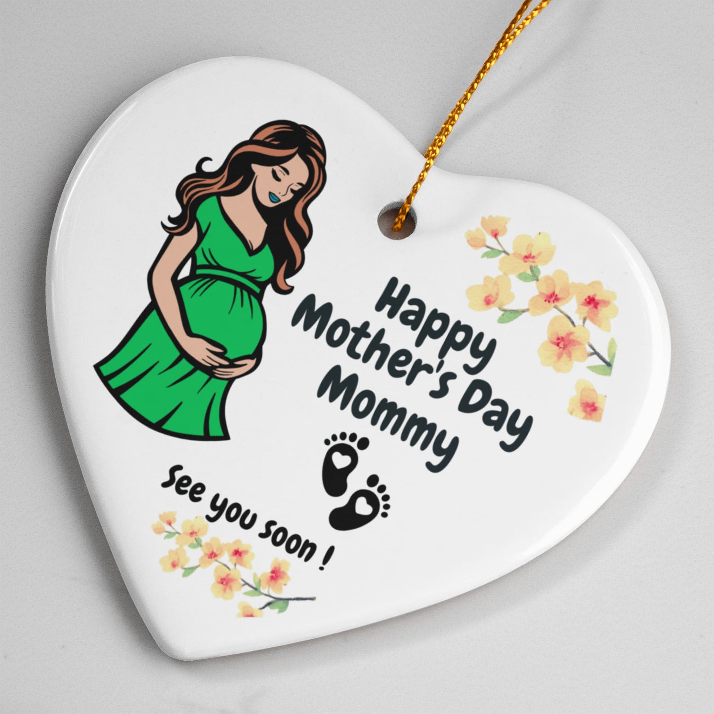 Mom to Be Ornament - First Mothers Day Gift from Baby Bump - Mother to Be Gift from Baby - Expecting Mothers Day Gift - Pregnancy Ornament