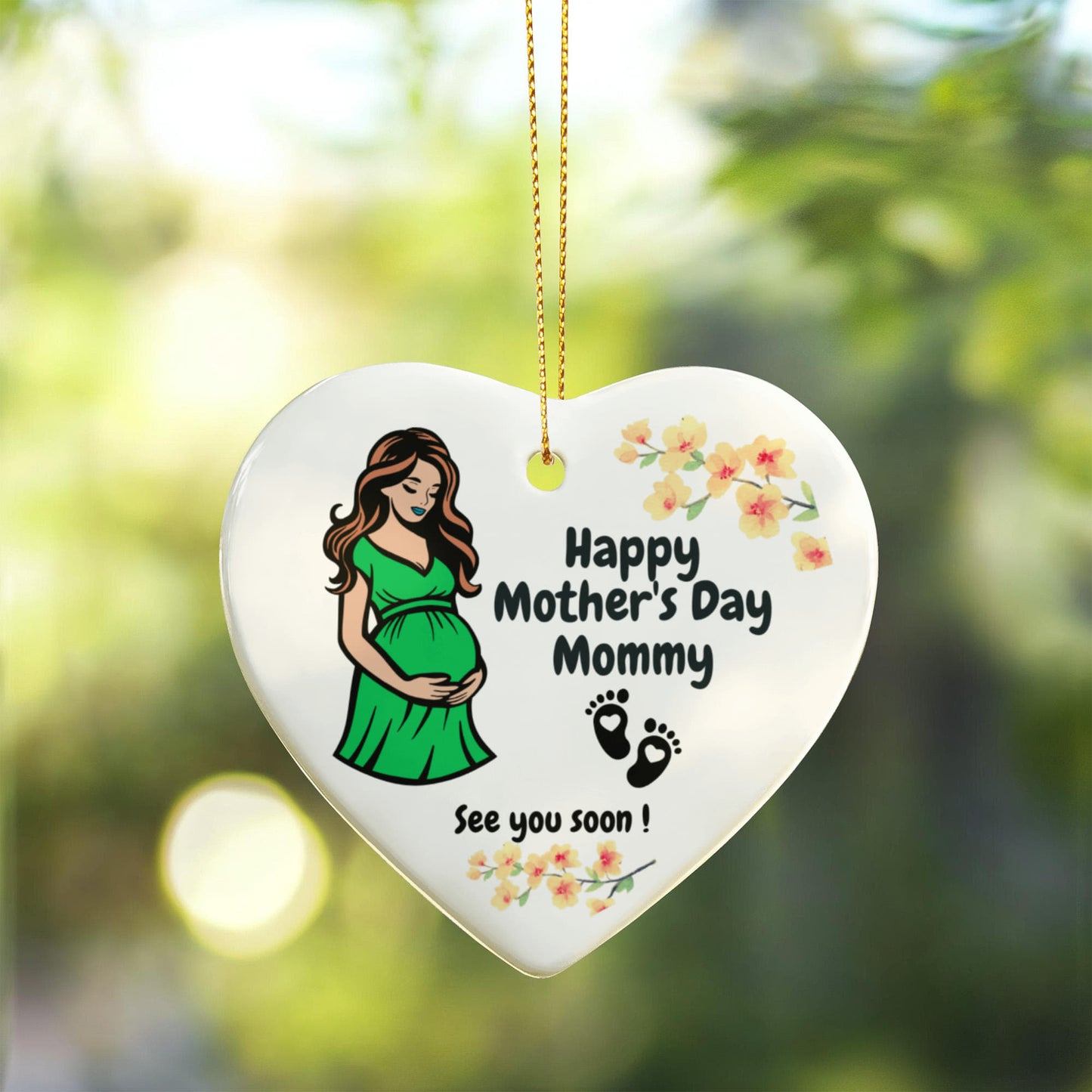 Mom to Be Ornament - First Mothers Day Gift from Baby Bump - Mother to Be Gift from Baby - Expecting Mothers Day Gift - Pregnancy Ornament