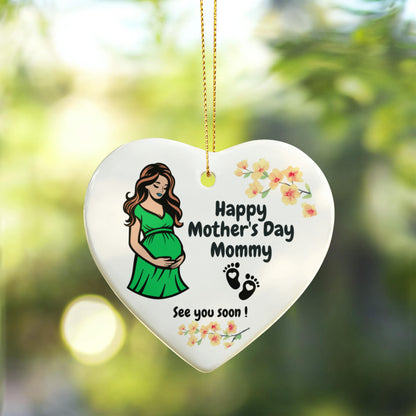 Mom to Be Ornament - First Mothers Day Gift from Baby Bump - Mother to Be Gift from Baby - Expecting Mothers Day Gift - Pregnancy Ornament