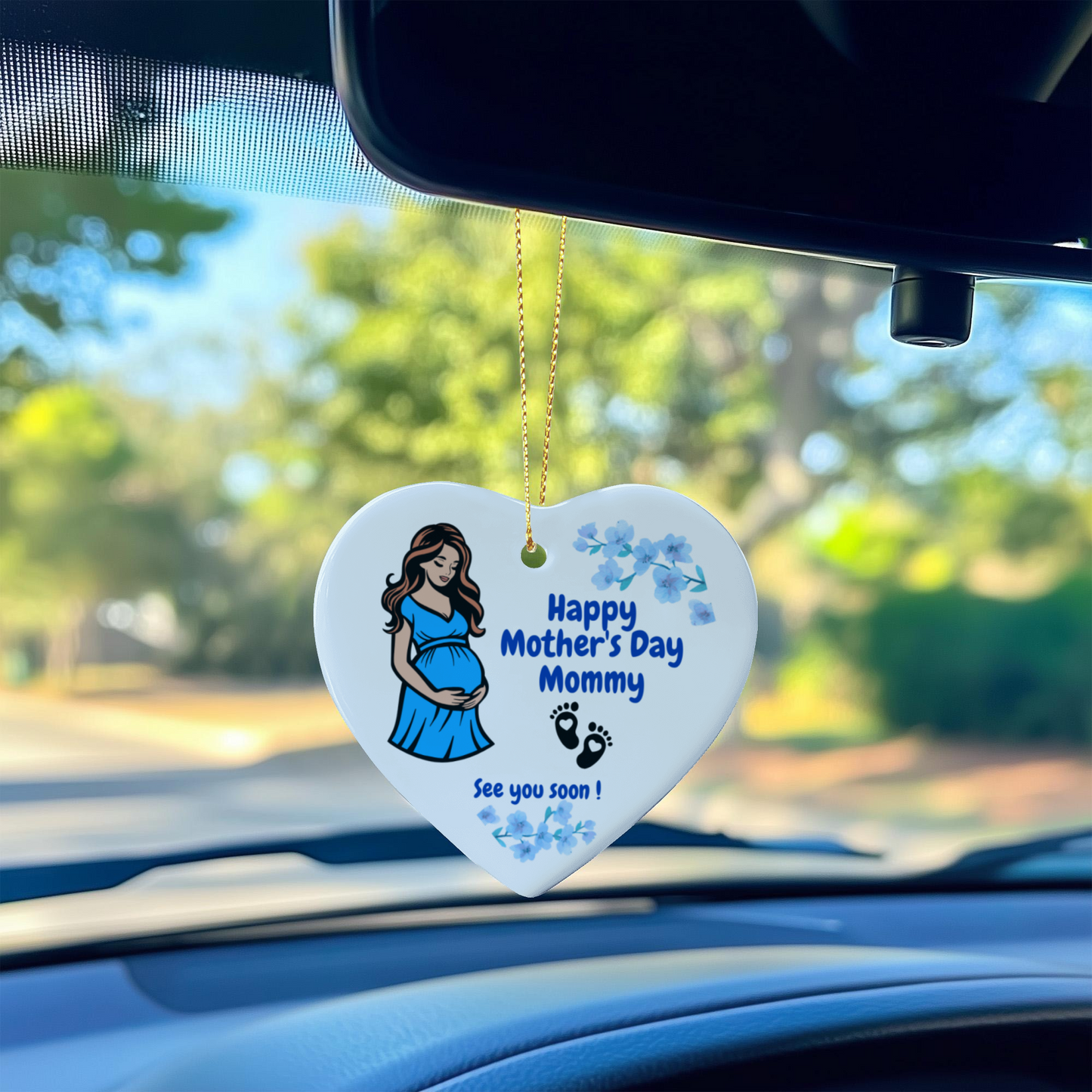 Mom to Be Ornament - First Mothers Day Gift from Baby Bump boy - Mother to Be Gift from Baby boy- Expecting Mothers Day Gift baby boy - Pregnancy Ornament boy