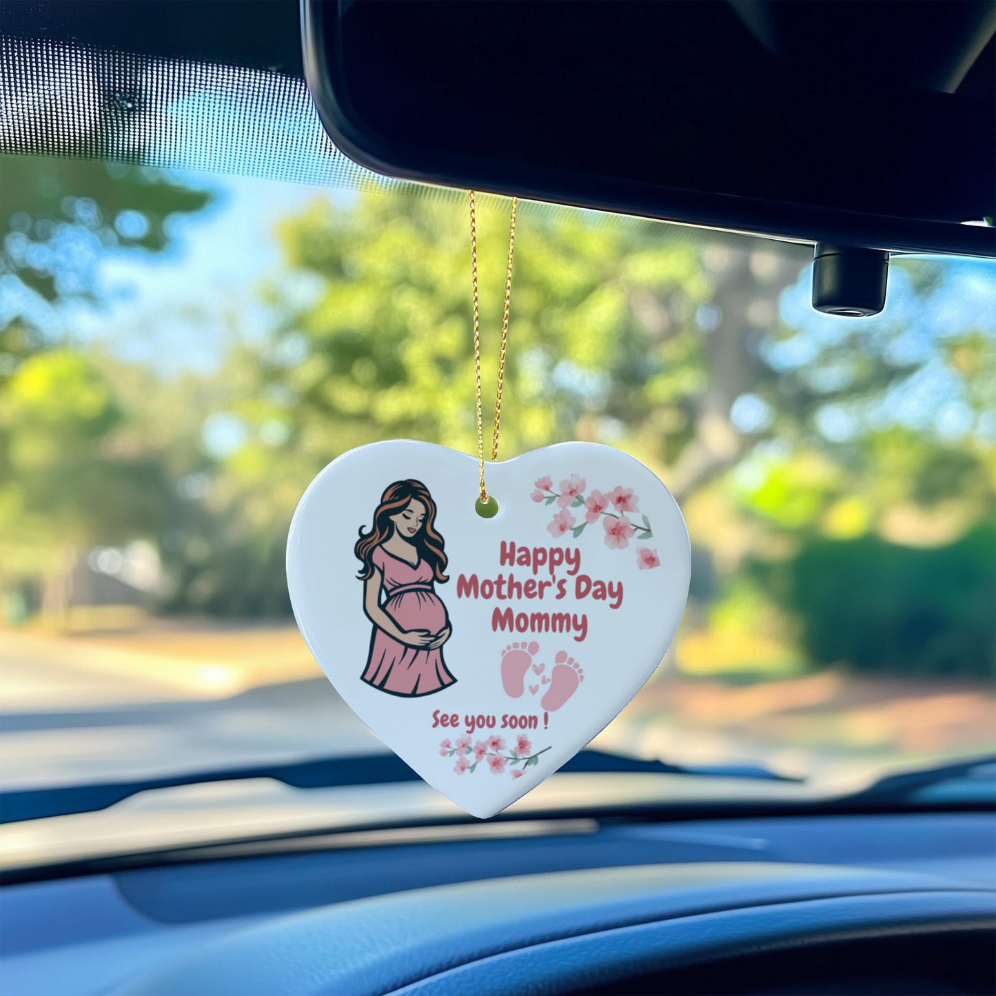 Mom to Be Ornament - First Mothers Day Gift from Baby Bump  girl- Mother to Be Gift from Baby girl - Expecting Mothers Day Gift baby girl - Pregnancy Ornament for baby girl
