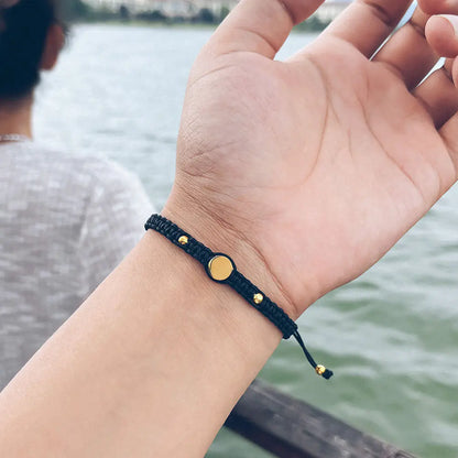 Vintage Stainless Steel Woven Couple Bracelet