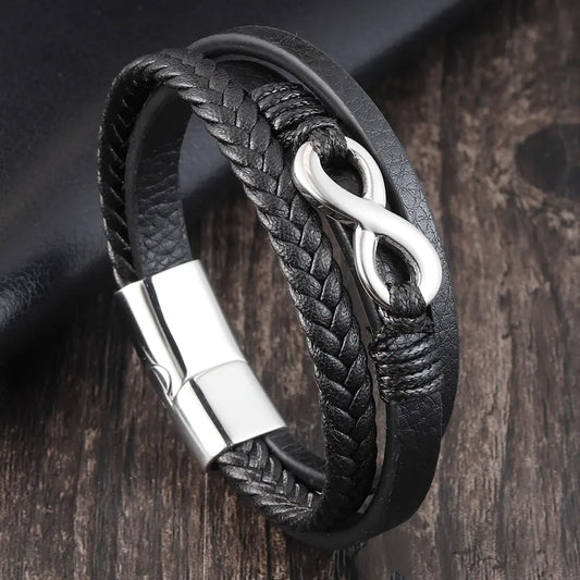 Authentic Multi-layer Hand-woven Men's Leather Bracelet