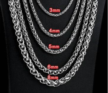Beier Men's Fashion Titanium Steel Chain Necklace