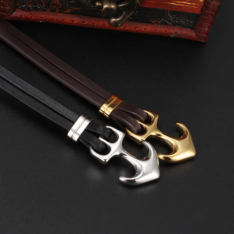 Stylish Vintage Multi-Layer Handmade Leather Bracelet